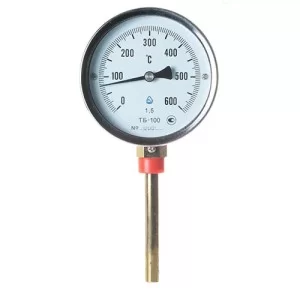 Термометр биметаллический ТБ-100-100 (0... 600)-1,5-Г Стеклоприбор