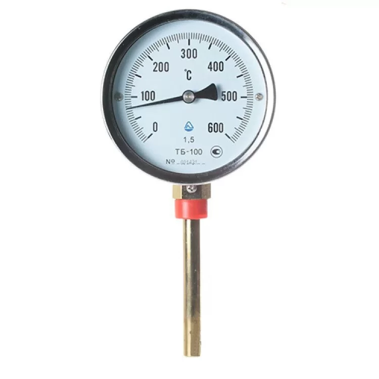 Термометр біметалічний ТБ-100-100 (0...+600)-1,5-Р Склоприлад