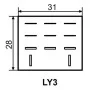 Реле электромагнитное промежуточное LY3 (AC220) АскоУкрем
