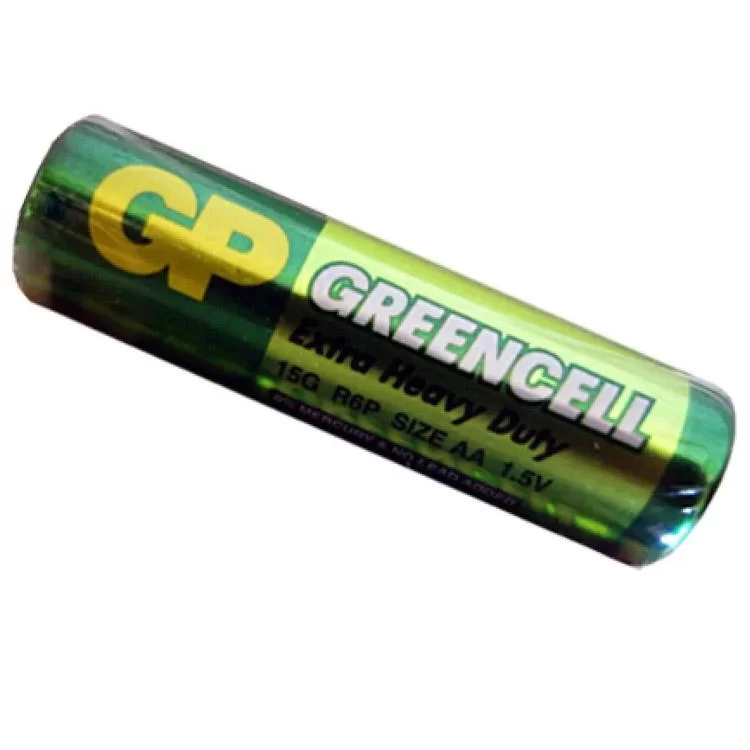 Батарейка сольова AA, R6 1,5В Greencell GP ціна 15грн - фотографія 2