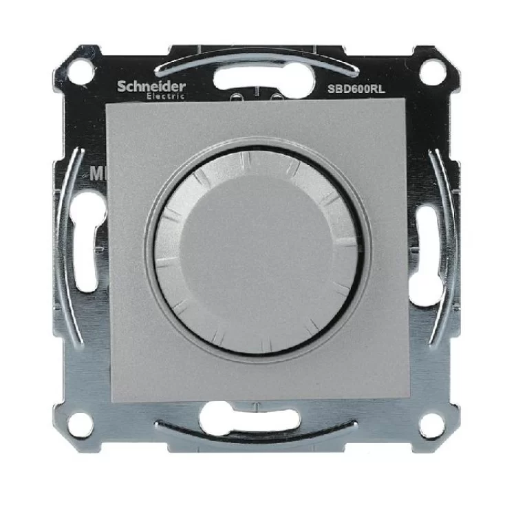 Светорегулятор поворотный без рамки алюминий Asfora, EPH6400161