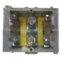 Клемма проходная КП 95ЛК (30) 1х95 мм.кв. / 4х16 мм.кв. с латунной контактной пластиной с крышкой
