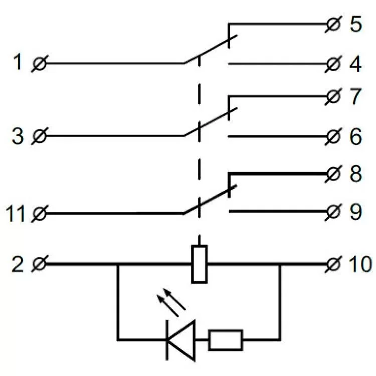 Реле електромагнітне MK3P (AC24) АскоУкрем інструкція - картинка 6