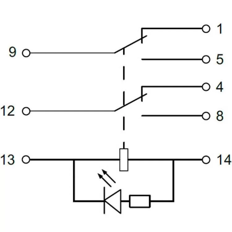 Реле електромагнітне MY2 (AC110) АскоУкрем інструкція - картинка 6