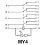 Реле электромагнитное промежуточное MY4 (AC24) АскоУкрем
