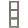 Рамка потрійна вертикальна бронза Asfora, EPH5810369