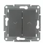вимикач для жалюзі без рамки сталь Asfora, EPH1300162