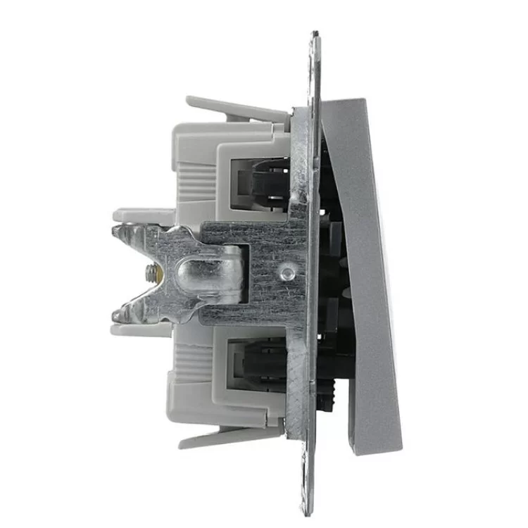 вимикач для жалюзі без рамки алюміній Asfora, EPH1300161 ціна 167грн - фотографія 2