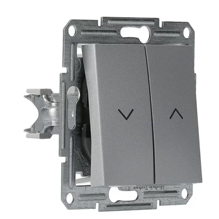 в продажу вимикач для жалюзі без рамки алюміній Asfora, EPH1300161 - фото 3