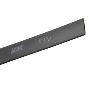 Чорна термозбіжна трубка IEK UDRS-D16-1-K02 ТТУ 16/8 (1м)