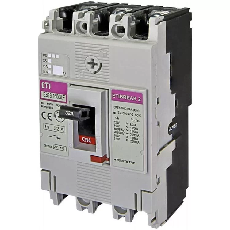 Автоматичний вимикач EB2S 160/3LF 32A 3p (16kA) ETI