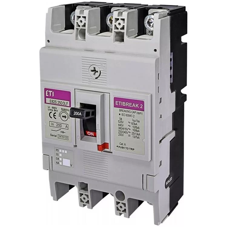 Автоматичний вимикач EB2S 250/3LF 200A 3p (16kA) ETI