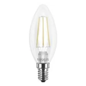Лампа світлодіодна 1-LED-537 4W 220V C37  E14 Maxus