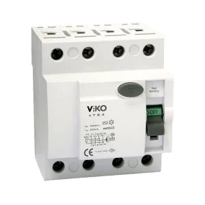 Диференціальний автоматичний вимикач ДВ 4р 32А 30мА  VIKO