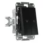 вимикач для жалюзі без рамки антрацит Asfora, EPH1300171