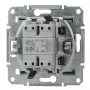 Выключатель кнопочный без рамки «Звонок» сталь Asfora, EPH1700162