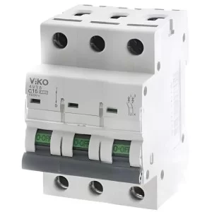 Автоматичний вимикач 4VTB-3C 16А 3п.  VIKO