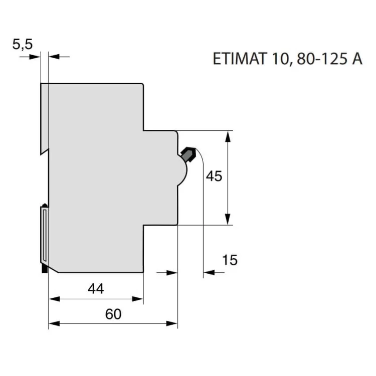 Автоматичний вимикач ETI 002125732 ETIMAT 10 3p B 100А (20kA) ціна 4 752грн - фотографія 2