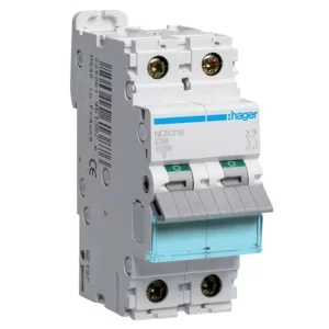 Автоматичний вимикач NCN216 (2р,С,16А) Hager