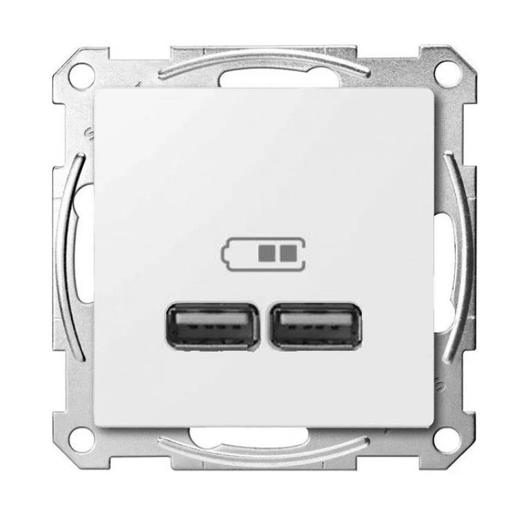Накладка USB розетки Schneider Electric Merten System M MTN4367-0319 (полярно білий) ціна 245грн - фотографія 2