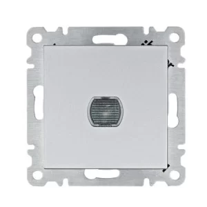 Натискний світлорегулятор Hager WL4032 Lumina 60-300Вт (сріблястий)