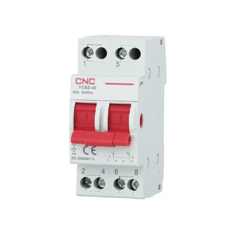Модульный переключатель нагрузки CNC YCBZ-40 2P 40A 1-0-2 240/415V