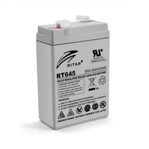 Аккумуляторная батарея RT645 6V 4.5 Ah AGM RITAR