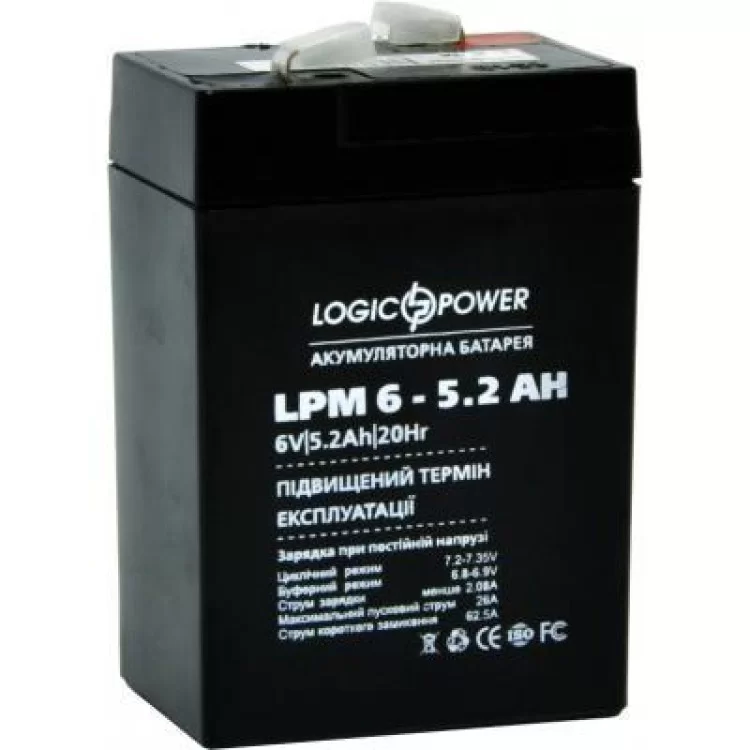 в продажу Батарея до ДБЖ LogicPower LPM 6В 5.2 Ач (4158) - фото 3