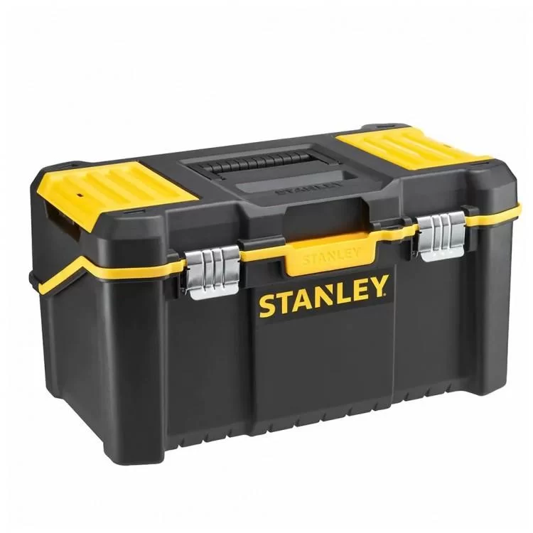 Ящик для инструментов Stanley ESSENTIAL Cantilever, 19", 490х290х250 мм, с металлическими (STST83397-1) цена 1 926грн - фотография 2