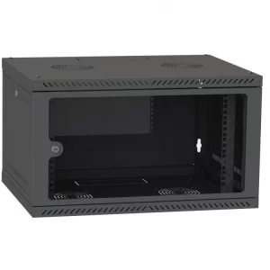 Шкаф настенный Ipcom 6U, 600*450, RAL9005 (СН-6U-060-045-ДС-9005)