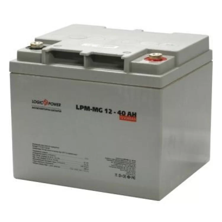 Батарея до ДБЖ LogicPower LPM MG 12В 40Ач (3874) ціна 3 560грн - фотографія 2