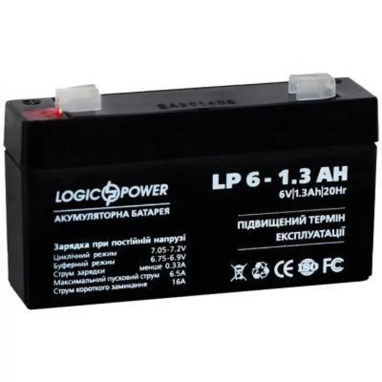 в продаже Батарея к ИБП LogicPower LPM 6В 1.3 Ач (4157) - фото 3
