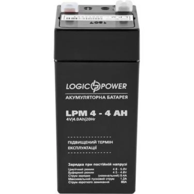 Батарея до ДБЖ LogicPower LPM 4В 4 Ач (4135) ціна 194грн - фотографія 2