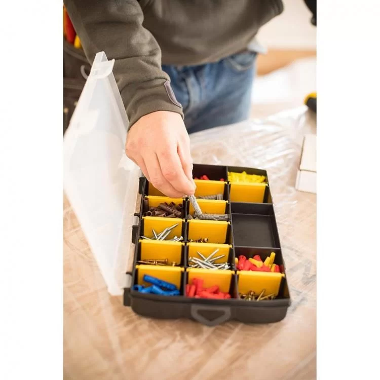 Ящик для інструментів Stanley касетница 21 х 11,5 х 3,5 см 17 отсеков (STST81680-1) відгуки - зображення 5