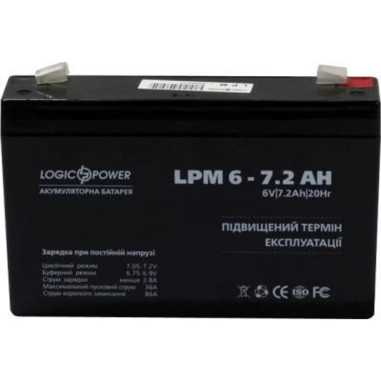 в продажу Батарея до ДБЖ LogicPower LPM 6В 7.2 Ач (3859) - фото 3