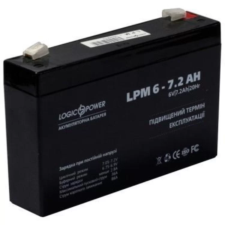 продаємо Батарея до ДБЖ LogicPower LPM 6В 7.2 Ач (3859) в Україні - фото 4