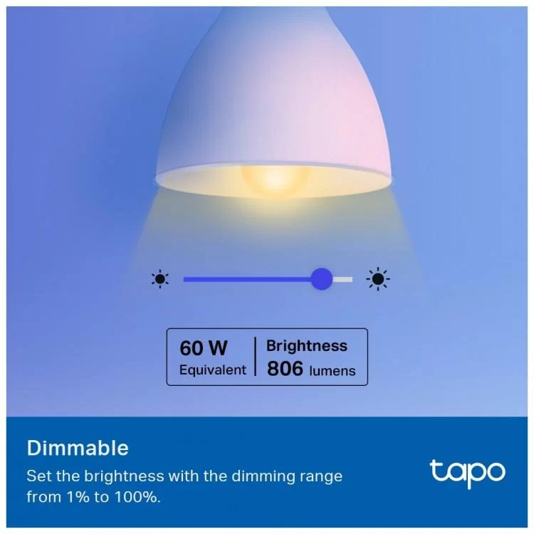 Розумна лампочка TP-Link Tapo L530E (4-Pack) (Tapo L530E(4-Pack)) відгуки - зображення 5