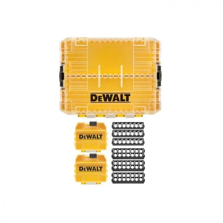 в продаже Ящик для инструментов DeWALT для бит системы TSTAK Tough Case М с футляром-2 шт, кассетами для бит 6 шт. (DT70803) - фото 3