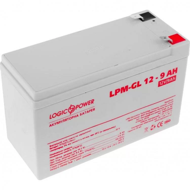 Батарея до ДБЖ LogicPower LPM-GL 12В 9Ач (6563) ціна 967грн - фотографія 2