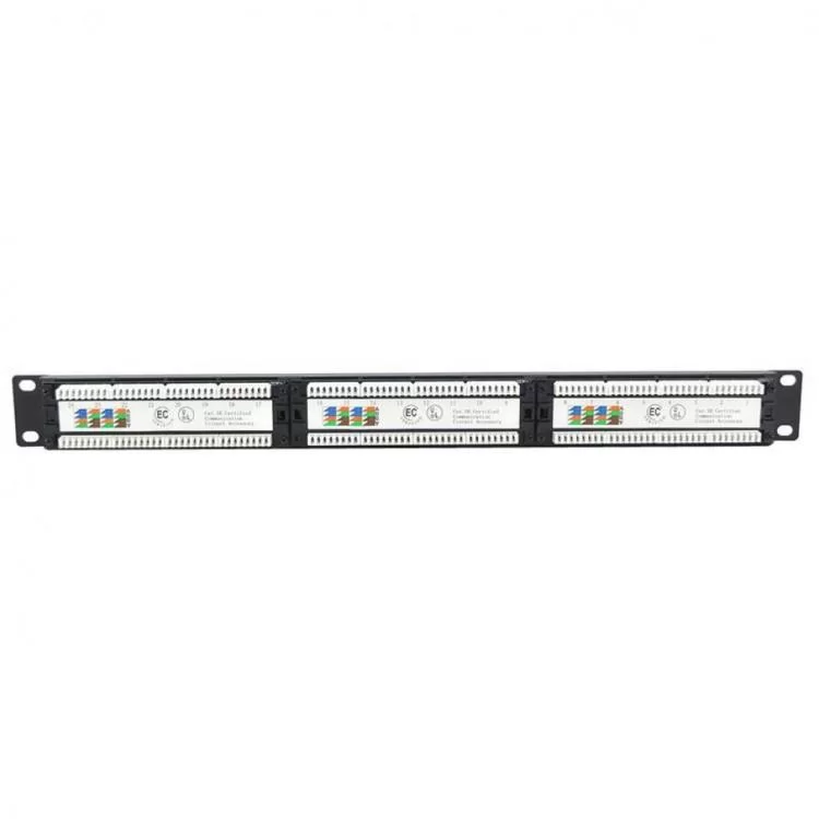 Патч-панель Ritar 19" 24 порта UTP cat.5e с менеджментом кабеля (07514) цена 896грн - фотография 2