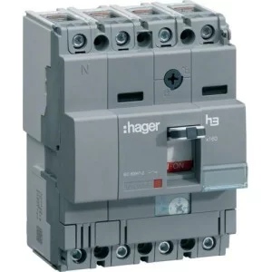 Автоматичний вимикач Hager HNA126H x160 In=125А 4P 40кА