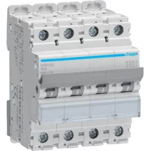 Автоматичний вимикач Hager NRN400 4P 25кА C-0,5A 4M