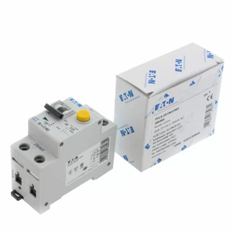 Диференційний автоматичний вимикач PFL6-20/1N/C/0.03 20А 30мА 1+Нп. Eaton ціна 1 371грн - фотографія 2