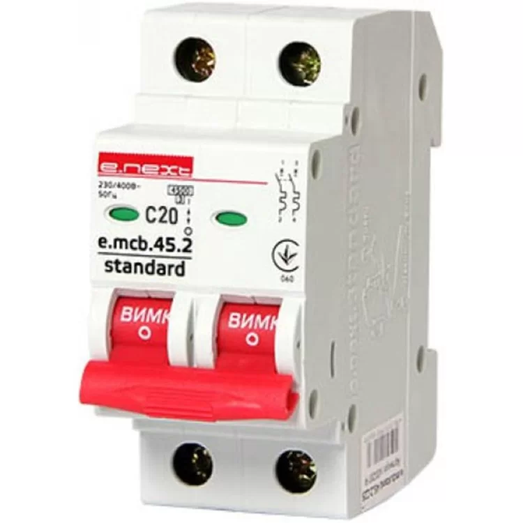 Автоматичний вимикач e.mcb.stand.45.2.C20 2p E.next