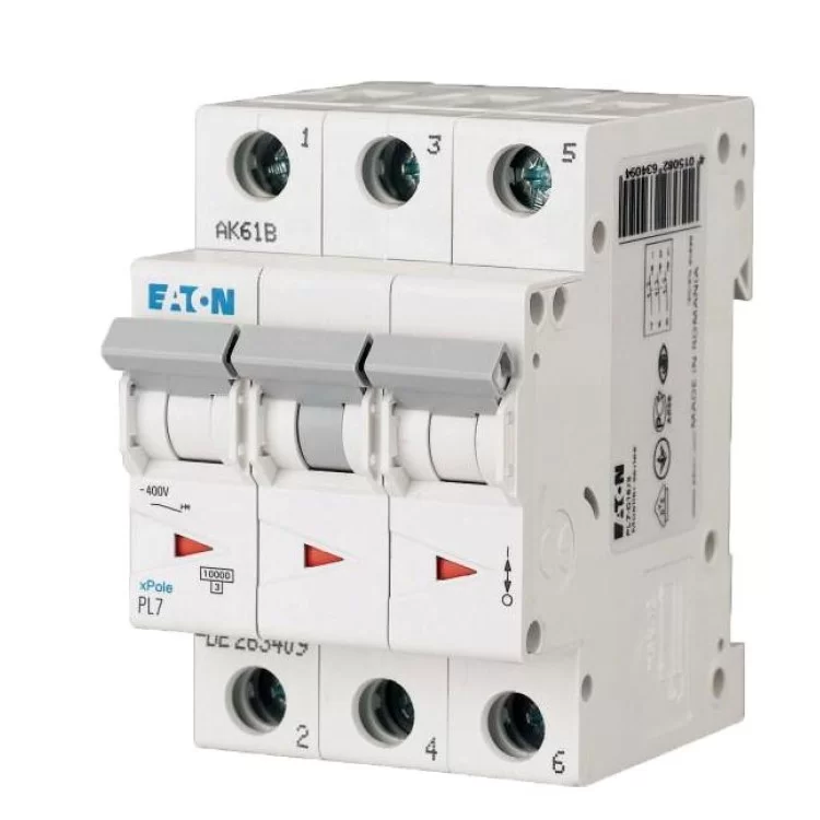 Автоматичний вимикач PL7-C2/3 2А 3п. Eaton