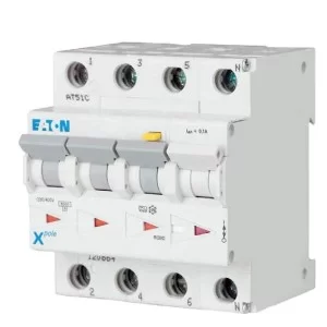 Дифференциальный автоматический выключатель mRB4-25/3N/C/0.3 25А 300мА 3 Нп. Eaton