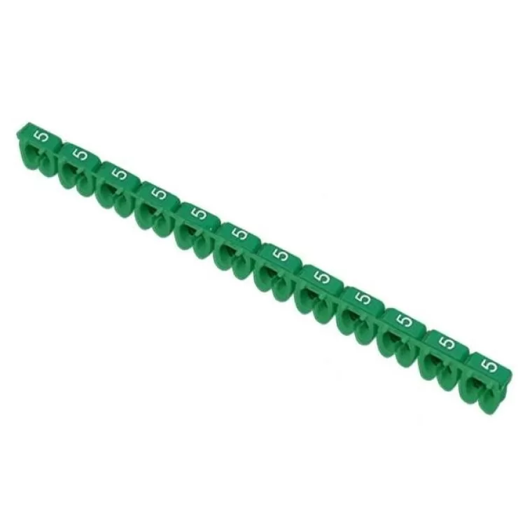 Зеленые кабельные маркеры IEK UMK02-02-5 МКН-«5» 2.5мм² (1000шт/упак)