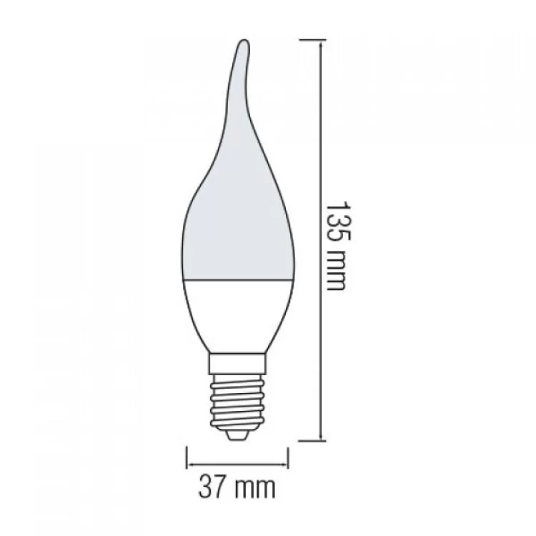 Светодиодная лампа CRAFT-8 8W E14 6400К цена 60грн - фотография 2