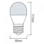 Світлодіодна лампа METRO-1 10W E27 4200K