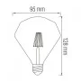 Светодиодная лампа филаментная RUSTIC DIAMOND-4 4W E27 2200К Horoz Electric 001-034-0004-010